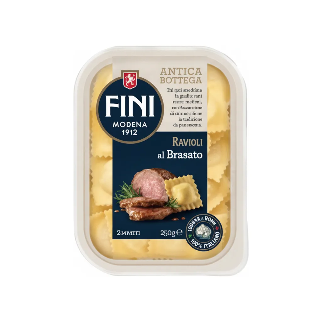 FINI RAVIOLI CARNE BRASATO GR250