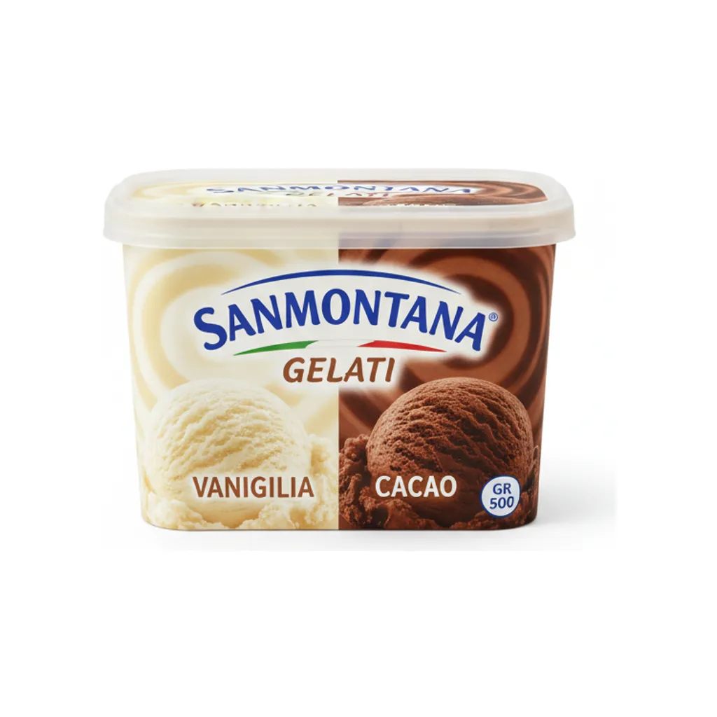 GELATI SANMONTANA VANIGLIA CACAO GR 500